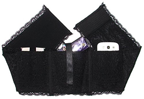 Miss Concealed Ladies Lace Waistband Gun Holster - Black - Large 35-40